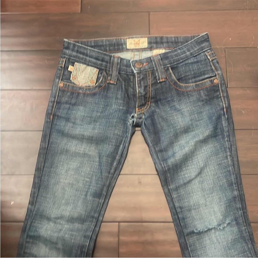 Frankie B. Jeans with Skull Patch - Picture 4 of 8